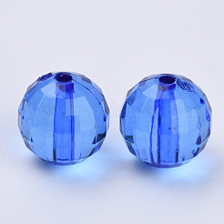Perles en acrylique transparente&nbsp;TACR-Q254-8mm-V44