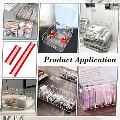 2 шт. 2 стиля акриловых и нержавеющих самоклеящихся петель FIND-BC0014-37