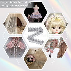 3 ярд полиэфирная цветочная кружевная отделка OCOR-OC0001-67B