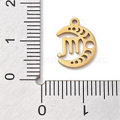Echte 18 Karat vergoldete Anhänger aus 304er Edelstahl&nbsp;STAS-R003-02G-05