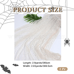 Полиэстеровая кружевная ткань с паутиной&nbsp;DIY-WH20049-44C