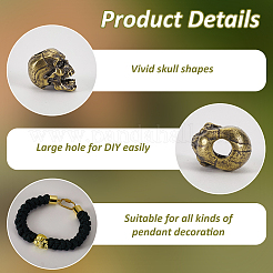 3шт 3 стиля латунные бусины KK-FG0001-20