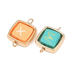 Пластиковая рамка ccb с бусинами из полимерной глины в виде букв&nbsp;KK-D103-07G