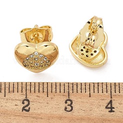 Серьги-гвоздики из циркония EJEW-D305-13G