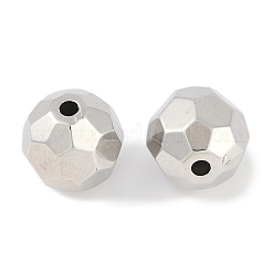 CCBプラスチックビーズ  ラウンド  多面カット  19x19mm  穴：3mm&nbsp;ALUM-U001-01B-09