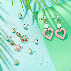 20 шт. латунные серьги-гвоздики KK-DC0001-26