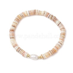 Braccialetti elastici per donna in perle d'acqua dolce naturali coltivate&nbsp;BJEW-JB11874-02