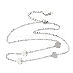 Ожерелья из нержавеющей стали 304 для женщин и мужчин NJEW-K292-01F-P