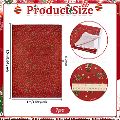 Полиэстеровая ткань с рождественским принтом DIY-WH0308-623B