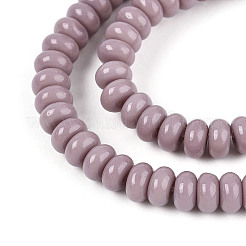 Непрозрачные с напылением стеклянные бусины&nbsp;GLAA-ZX008-4mm-18S