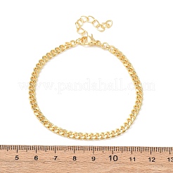 Panzerkettenarmbänder aus Messing für Damen&nbsp;BJEW-C140-15G