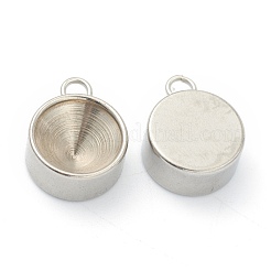 Pendentif en acier inoxydable 202 résistant au ternissement avec monture en strass&nbsp;STAS-F266-21G-P