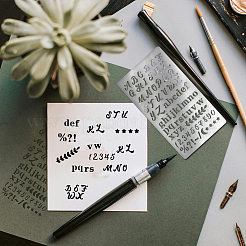 Трафареты для резки металла в стиле ретро из нержавеющей стали DIY-WH0242-287