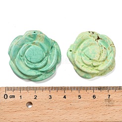 Pendenti intagliati in turchese sintetico&nbsp;G-Z088-01D