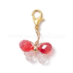 Подвесные украшения из сплава стекла&nbsp;HJEW-JM01856