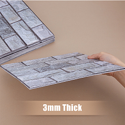 3d кирпичный узор ПВХ самоклеющиеся наклейки на стену DIY-WH0308-550D