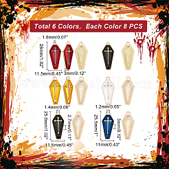 48 шт. подвеска из двухцветного сплава с эмалью&nbsp;ENAM-GA0001-03