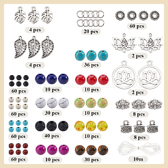 DIY-Sets zur Herstellung mehrschichtiger Armbänder aus Edelsteinperlen und Legierungsanhängern&nbsp;DIY-SC0026-95