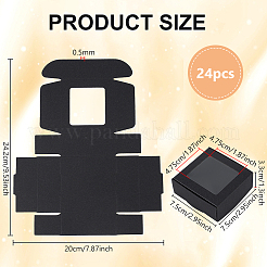 Бумажные коробки конфет CON-WH0097-52A-01