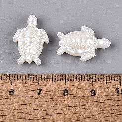 CCBプラスチックビーズ  カメ  乳白色  19.5~20x13.5x7mm  穴：1.8~2mm  約794個/500g&nbsp;PL-N007-09