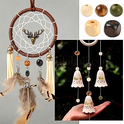 Наборы для самостоятельного изготовления браслетов из деревянных бусин&nbsp;DIY-YW0012-69