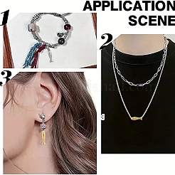 20 шт. 4 стиля бусин из нержавеющей стали 304&nbsp;STAS-YW0003-34