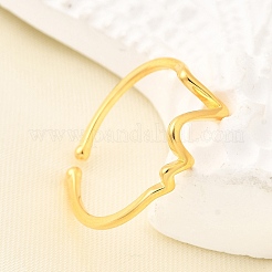 Ecg 925 серебряные манжеты кольца для женщин RJEW-S631-04G