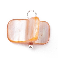 Подвески из натуральных пресноводных ракушек&nbsp;PALLOY-JF01352-03