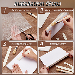 DIY-Baumwollstoff-Buchtuch-Buchumschlag-Herstellungsset&nbsp;DIY-BC0013-07