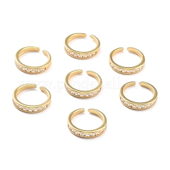 Открытое кольцо-манжета из прозрачного кубического циркония для женщин&nbsp;RJEW-C018-06G