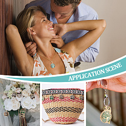 8шт 4 стиля подвески из натуральных и синтетических смешанных драгоценных камней&nbsp;G-PH0002-39G