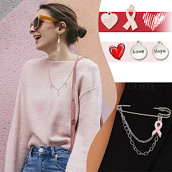 140 шт. 14 стильные подвески из цинкового сплава с ленточками для повышения осведомленности&nbsp;FIND-PH0018-24