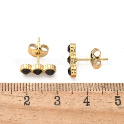 Pendientes de botón de acero inoxidable 304&nbsp;EJEW-F361-01G
