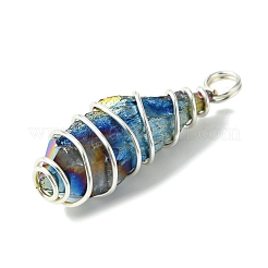 5 шт. подвески из натурального кварца с гальваническим покрытием PALLOY-JF03150