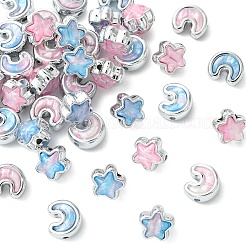 20шт 4 стиля непрозрачные акриловые бусины&nbsp;OACR-YW0004-37