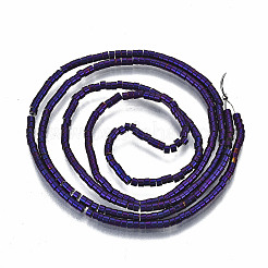 Electroplate non magnetici ematite sintetico fili di perline&nbsp;G-T114-57-05