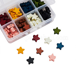 Расписные бусы из натурального дерева&nbsp;WOOD-CJ0001-12