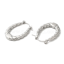 Boucles d'oreilles créoles en acier inoxydable 304 anti-ternissement pour femmes&nbsp;EJEW-Z026-22P
