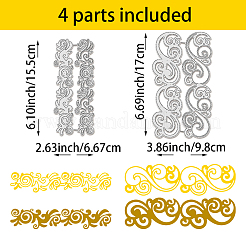 Углеродистая сталь разрезает трафареты DIY-WH0309-1560