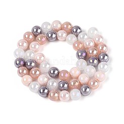 Стеклянные бусины с гальваническим покрытием &nbsp;EGLA-N019-8mm-01