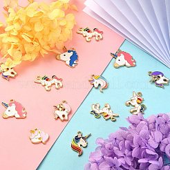 60шт 10 стиля подвески из сплава с эмалью&nbsp;ENAM-CJ0002-69