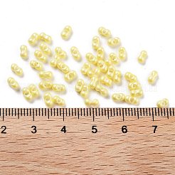 Непрозрачные цветные стеклянные бусины SEED-A033-06N