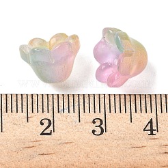 Прозрачные шапочки из стеклянных бусин&nbsp;GLAA-B028-01H