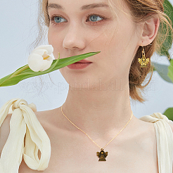 120 шт. 3-х цветные подвески в тибетском стиле&nbsp;TIBEP-DC0001-05