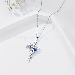 Наборы из эмалевого сплава с подвесками в виде креста и птицы и серьги-подвески FS-WG79AEB-02