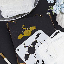 24 pz 24 stili di plastica per animali domestici scava fuori modelli di stencil per pittura&nbsp;DIY-WH0409-25