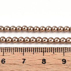 Выпечка из окрашенного перламутрового стекла жемчужные бусинки&nbsp;HY-N002-3mm-A06