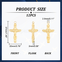 12 шт. ионное покрытие (IP) подвески из нержавеющей стали 304 STAS-UN0045-07