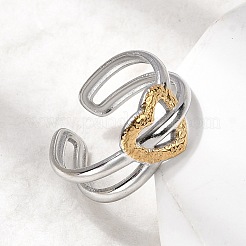 Регулируемые манжеты из нержавеющей стали 304 для женщин&nbsp;RJEW-B150-01GP-05