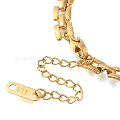 Ионное покрытие(ip) 304 нержавеющая сталь пантера цепочка браслеты для женщин мужчин X-BJEW-H613-02G